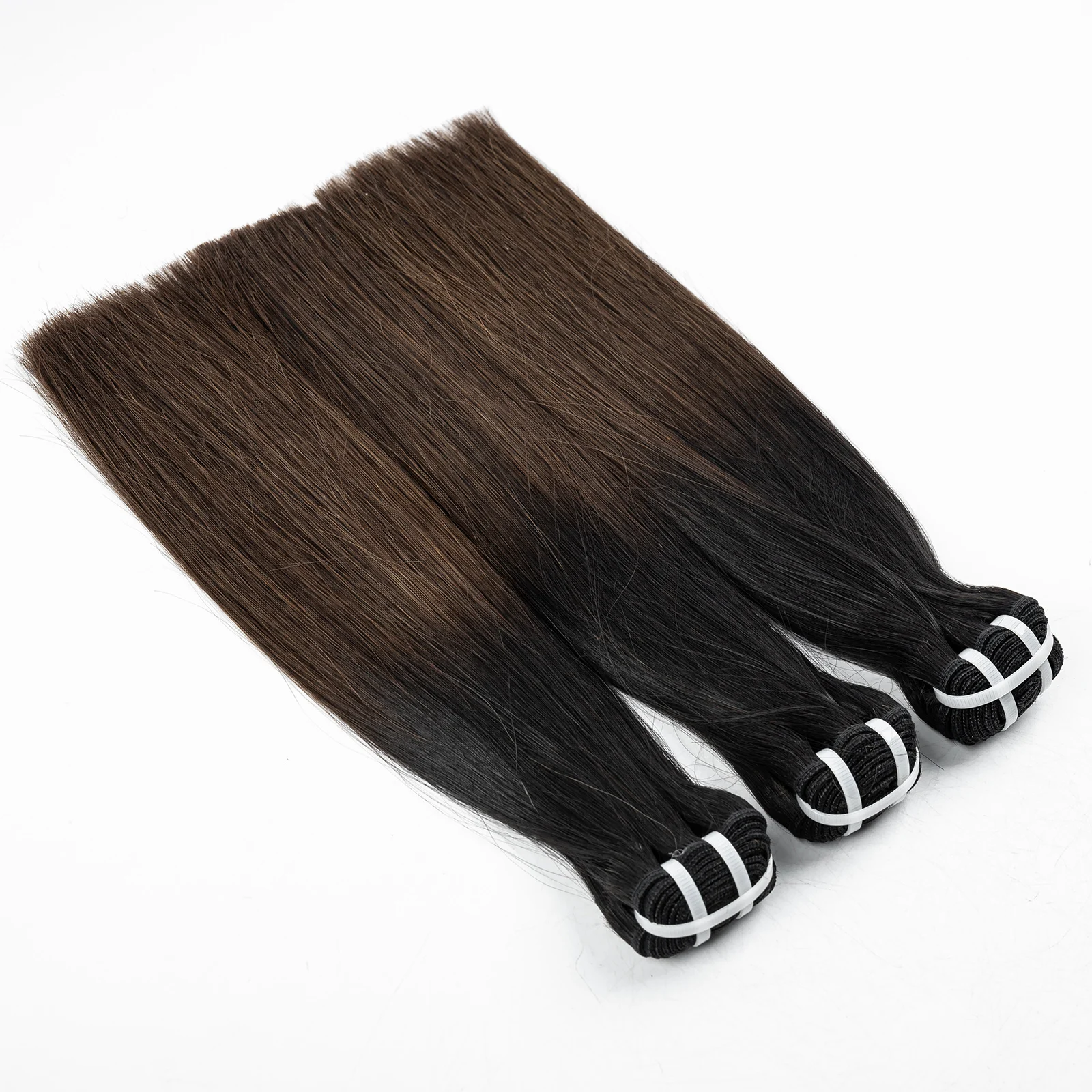 16A Double Drawn 1BT4 Ombre Vietnamese Bone Straight Human Hair Bundles 100% Unprocessed Raw Virgin Hair Extensions for Women