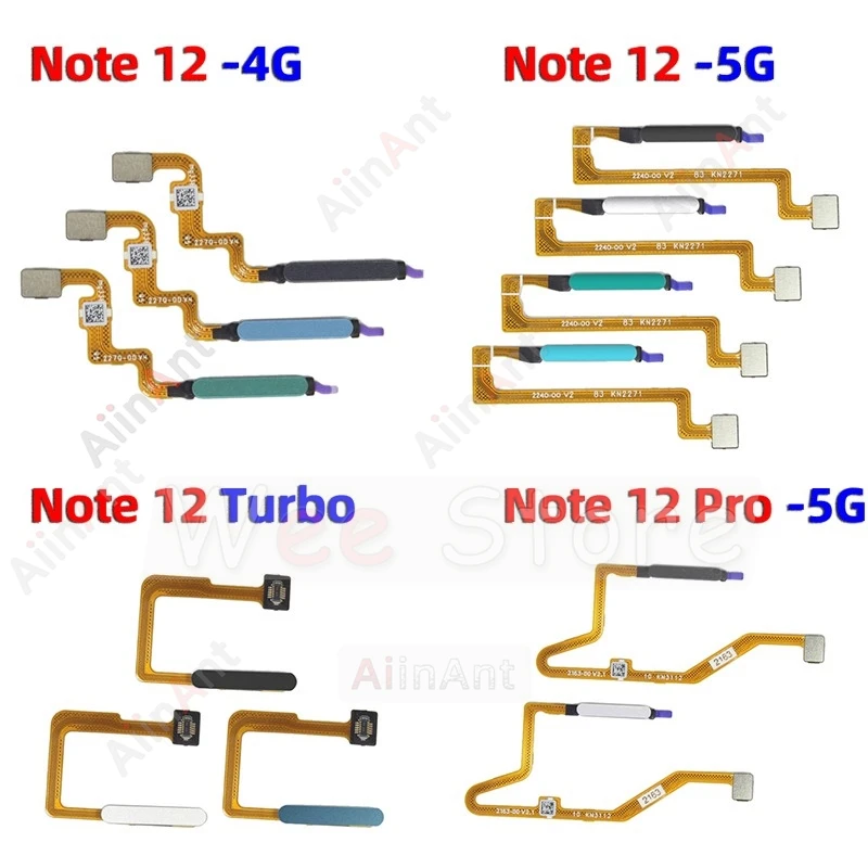 

Back Side Power Touch ID Finger Sensor Button Fingerprint Scanner Flex Cable For Xiaomi Redmi Note 12 Pro Plus 4G 5G Turbo Parts