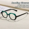 Spring Leg PC Frame Presbyopia Glasses Retro Large Oval Reading Glasses for Elderly Blocking Blue Light Presbyopia Eyeglasses 1
