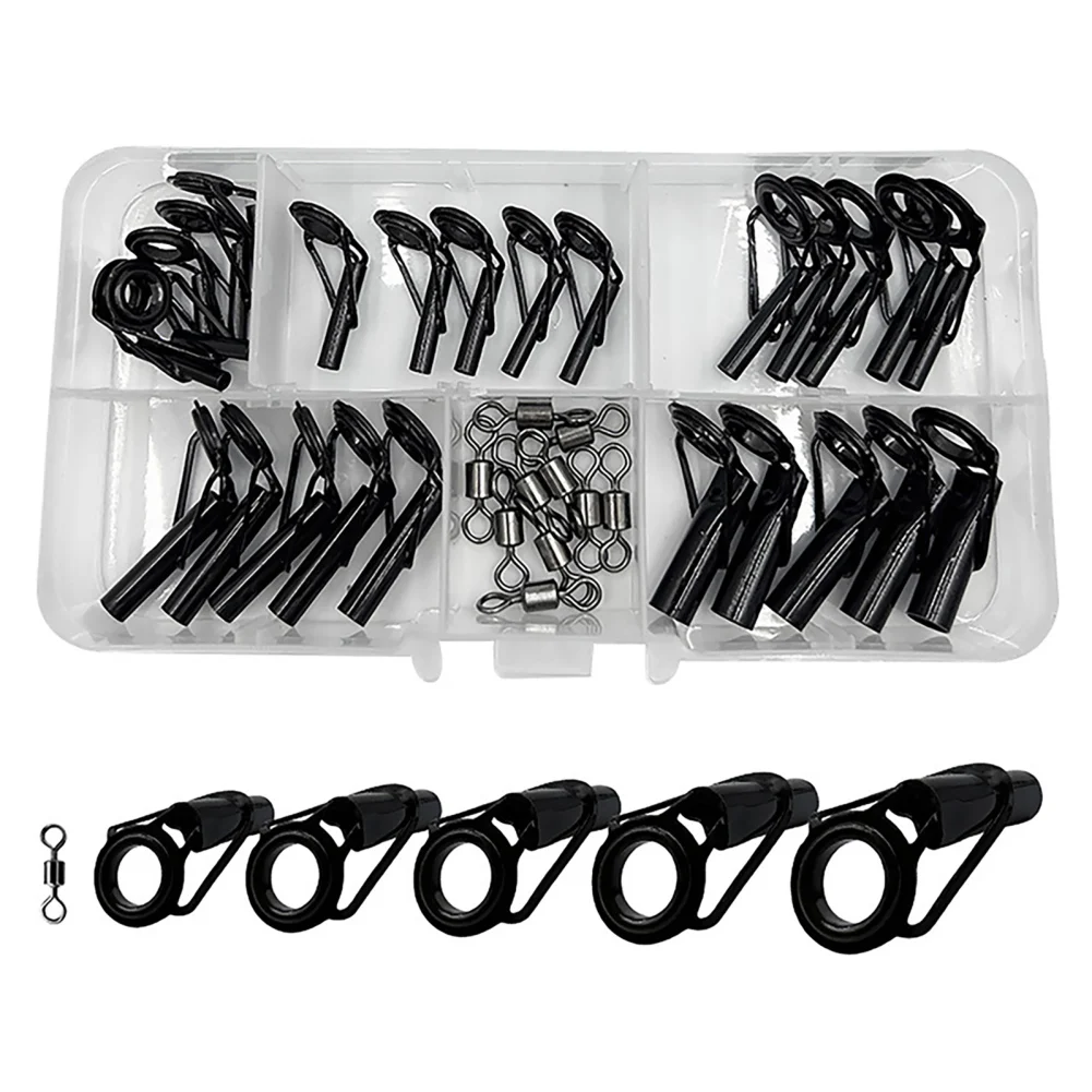 

Набор для ремонта удочки, керамическое направляющее кольцо для рыболовной удочки, удилище для пресной и соленой воды, 35 шт.