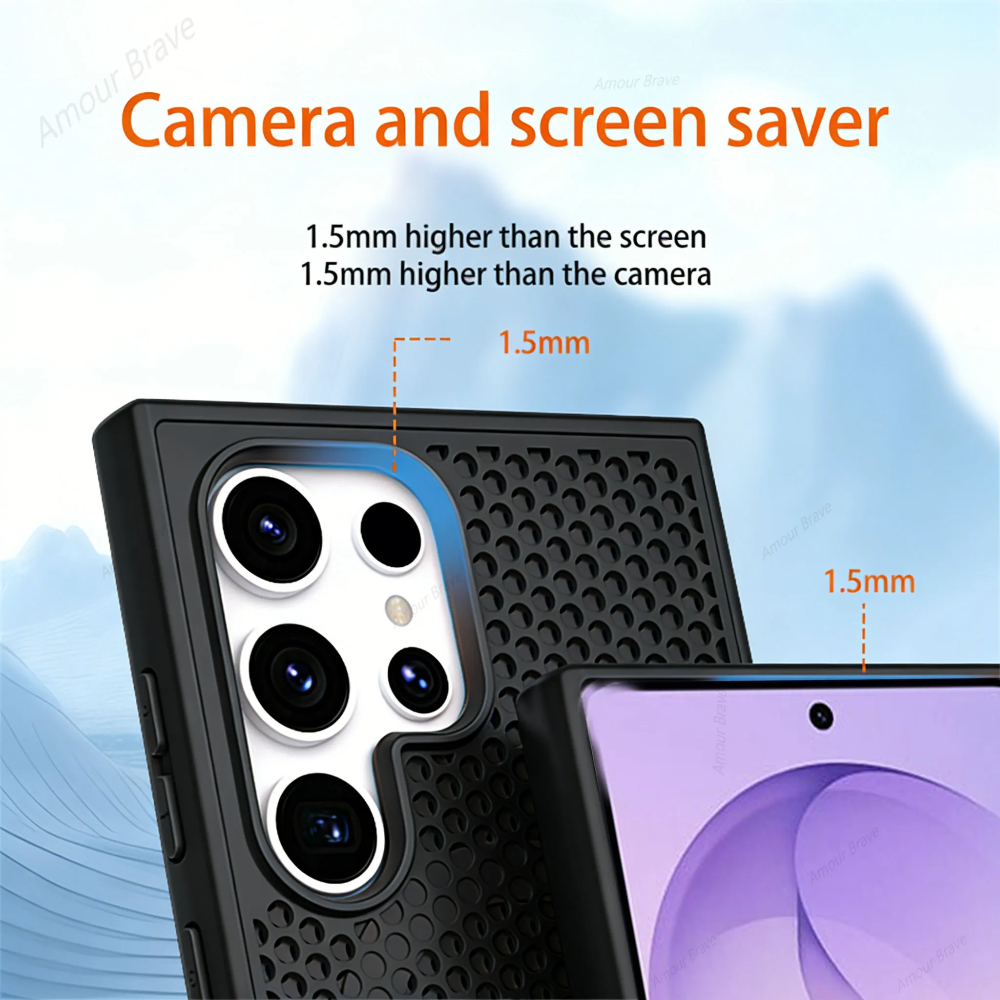 Advanced Cooling Breathable Magnetic Phone Case with Heat Dissipation Technology