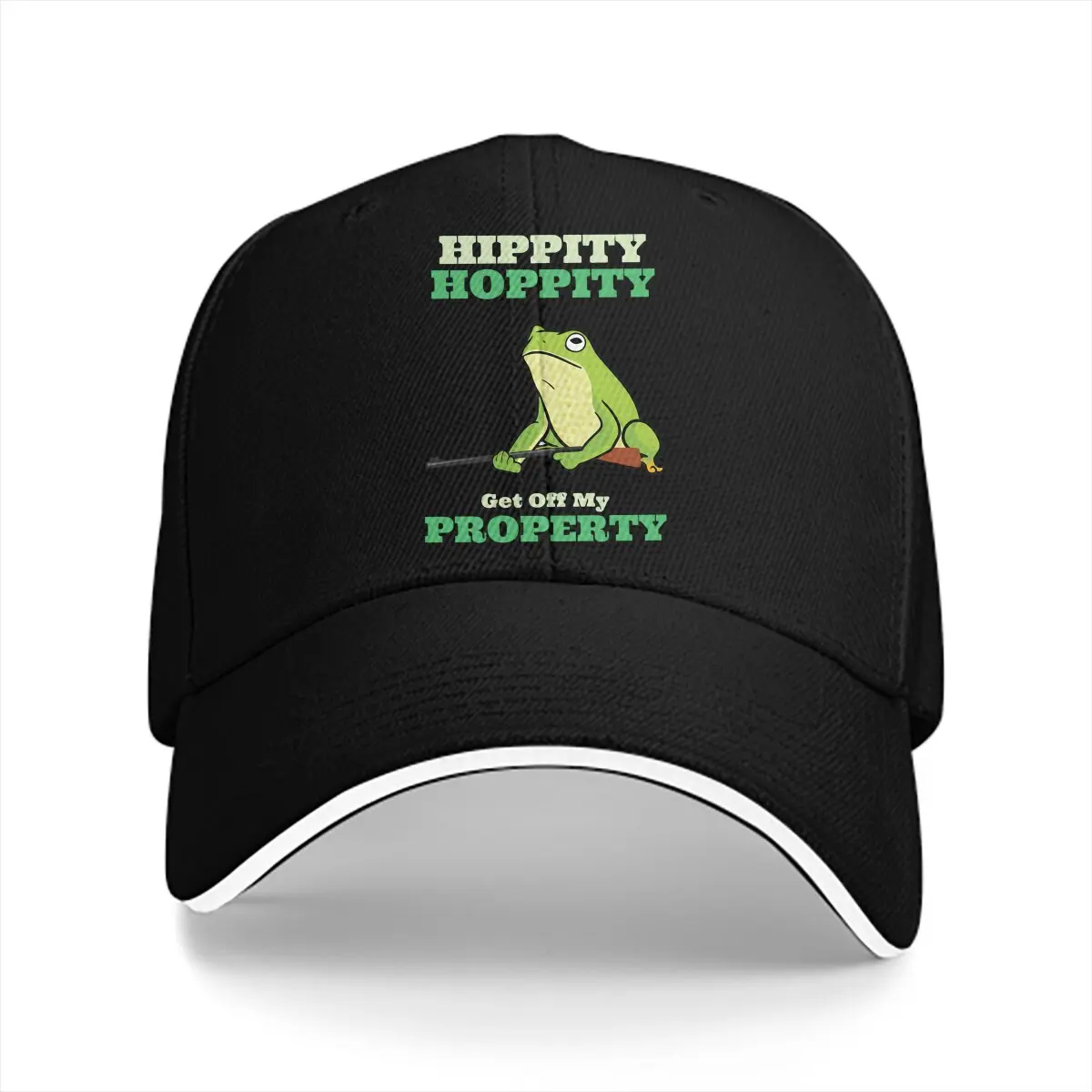 

Summer Cap Sun Visor Hippity Hoppity Hip Hop Caps Funny Frog Animal Peaked Hats