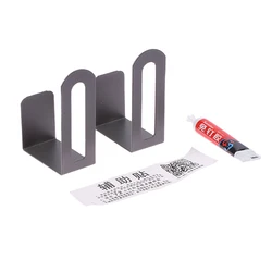Set of 2 Multifunctional Stainless Steel Kitchen and Bathroom Wall-Mounted Organizers (Gray)