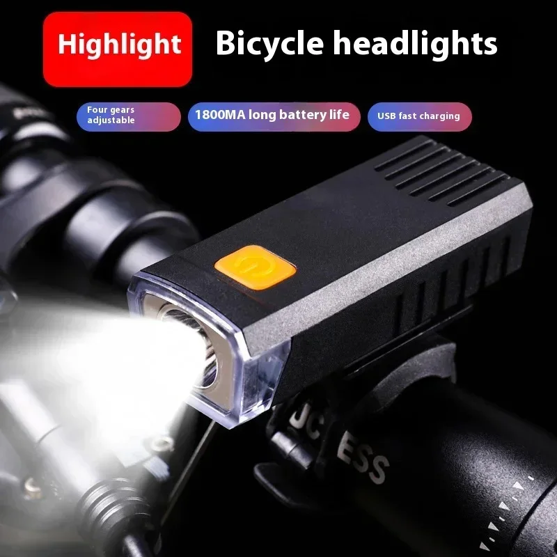 Bike LED Light Highlight Bike Front Lamp USB Recharge MTB Headlighty Waterproof