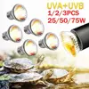1-3pcs Reptile Lamp 25/50/75W UVA+UVB 3.0 Pet Heat Lamp Bulb Turtle Basking UV Light Bulbs Amphibians Lizard Temperature Control 1