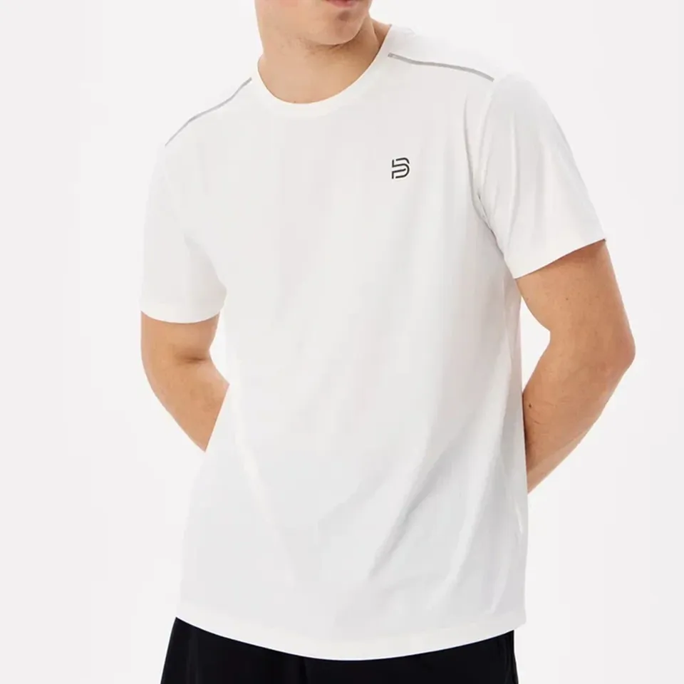 Baasploa Men Quick Drying T-Shirt New Casual Lightweight Breathable Running Clothing Tops Male Fashion Solid High Quality Sport