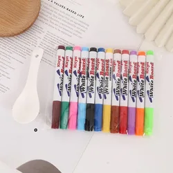 Multicolor Magical Floating Painting Brush Markers for Kids - Educational Art Pen Toys (12PCS with Spoon)