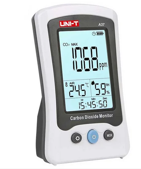 UNI-T A37 Digital Carbon Dioxide Detector Laser Air Quality Monitor Monitoring Tester CO2 Meter Detection CO2 Detection