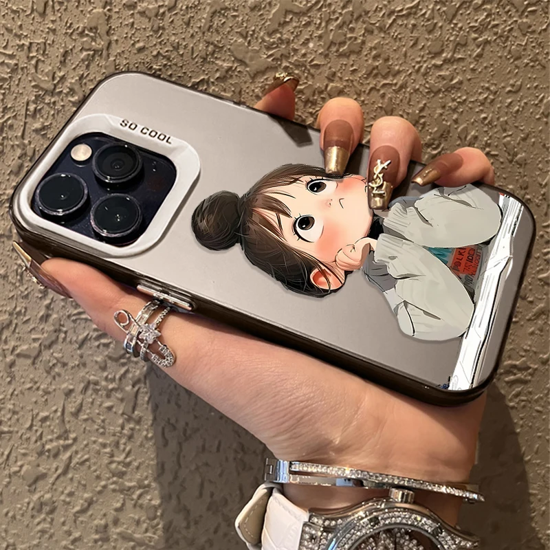 Lovely Angry Little Girl Phone Case Cover