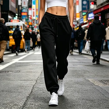 Fashion Womens Sweatpants Daily Casual Sports Pants Outdoors Gym Jogging Woman Clothes Trousers 2026 Hot Sales Street Sportswear 1