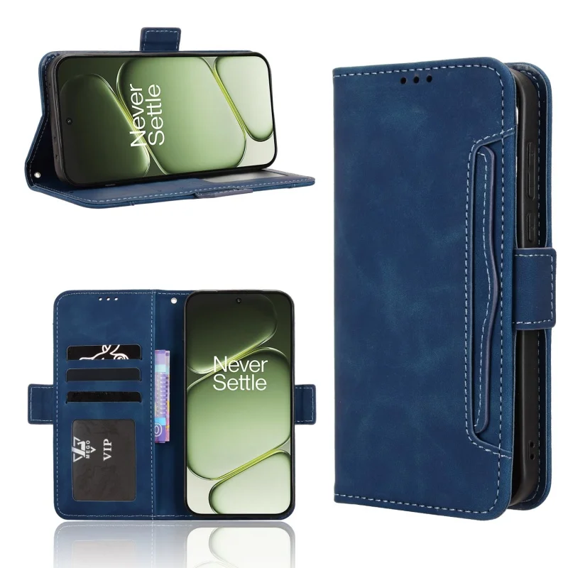 Leather Flip Case with Multi-Card Slots