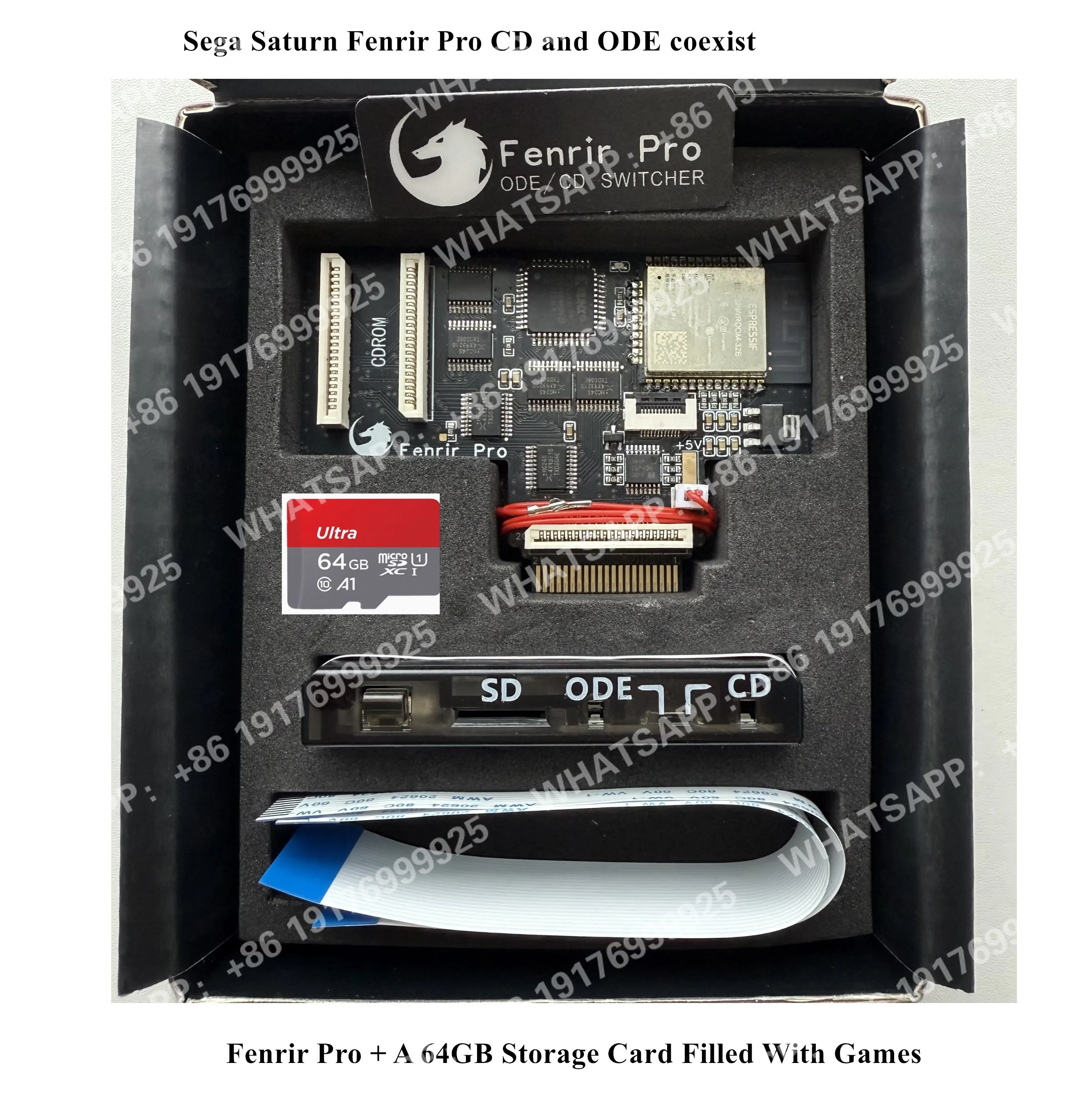 Fenrir Pro Sega Saturn CD Drive Simulation Board ODE SAROO PHOEBE