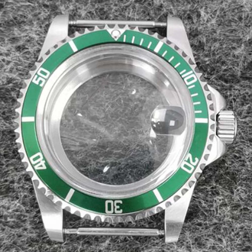 39.5MM Stainless Steel Case Version Convex Mirror Domed Acrylic Glass Watch Case for NH35 NH36 Movement