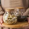 500ML Spherical Glass Food Storage Container with Cork Lids Large Capacity Sealed Glass Bottles Pot Jar for Kitchen Organizer 3