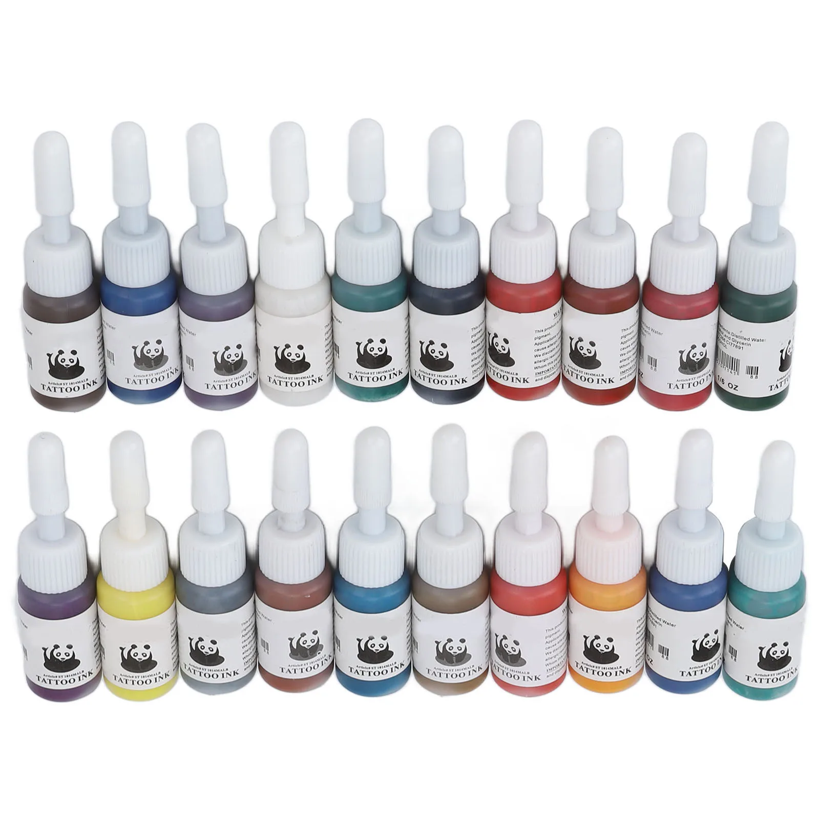 Tattoo Ink Easy Colored Safe Ingredient Long Lasting 20 Colors Liquid