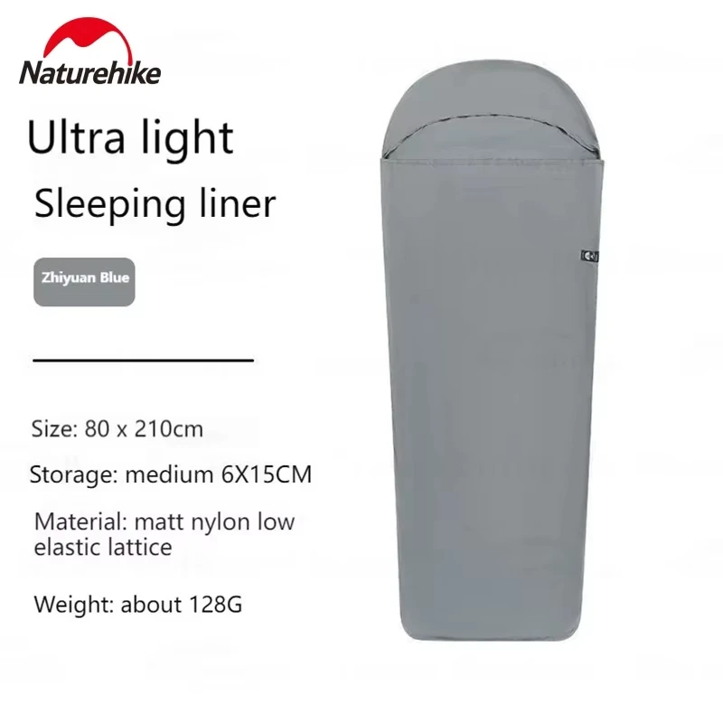 Naturehike Sleeping Bag Liner Outdoor Tourism Single Envelope Sleeping Bag 128g Ultralight Camping Sleeping Bags Accessories