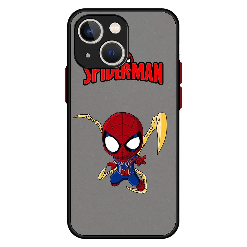 iphone 13 pro max case clear Marvel spider man spiderman Case For iPhone 13 12 11 Pro Max XR XS X 6s 7 8 Plus SE 12 Mini Luxury Shockproof Matte Cover Funda 13 pro max case