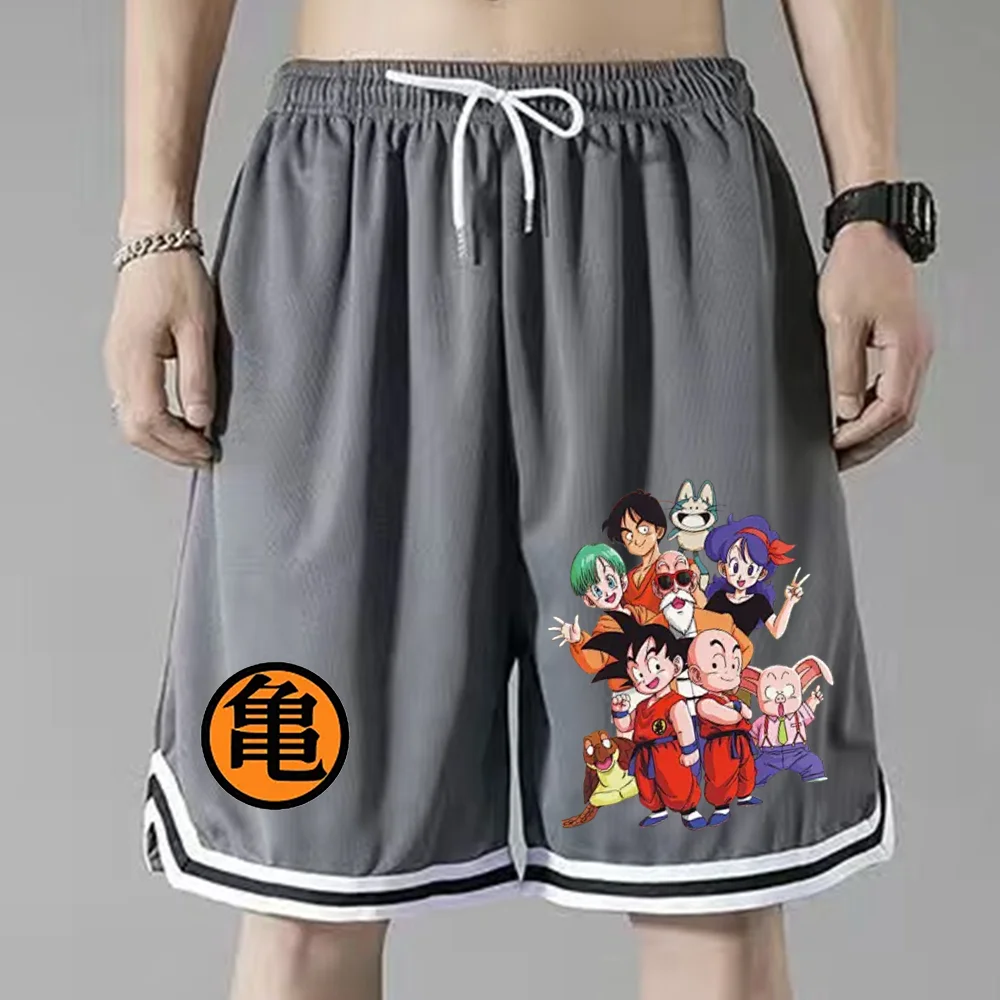 thumbnail image 1 of Pantalones cortos con estampado de Anime Dragon Ball, cómodos, transpirables, para correr, Goku, Torankusu, Son Gohan, pantalones deportivos de secado rápido para playa, 1 of 5