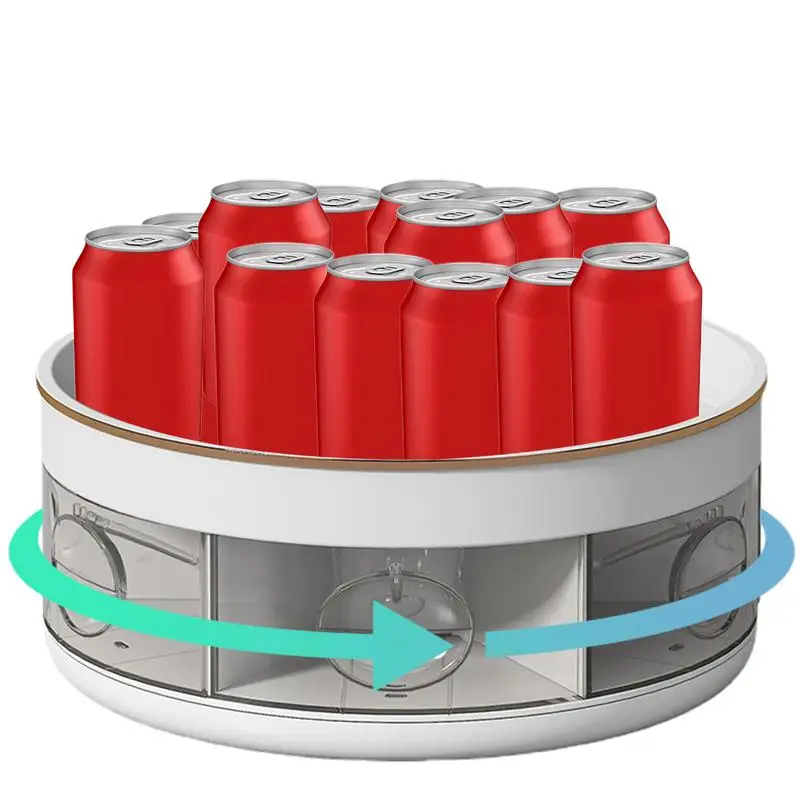 

Spice Turntables Multi-Functional 2-Tier Organizers Quiet Rotating Utility Gadgets For Cosmetics Skincare Beverages Spices