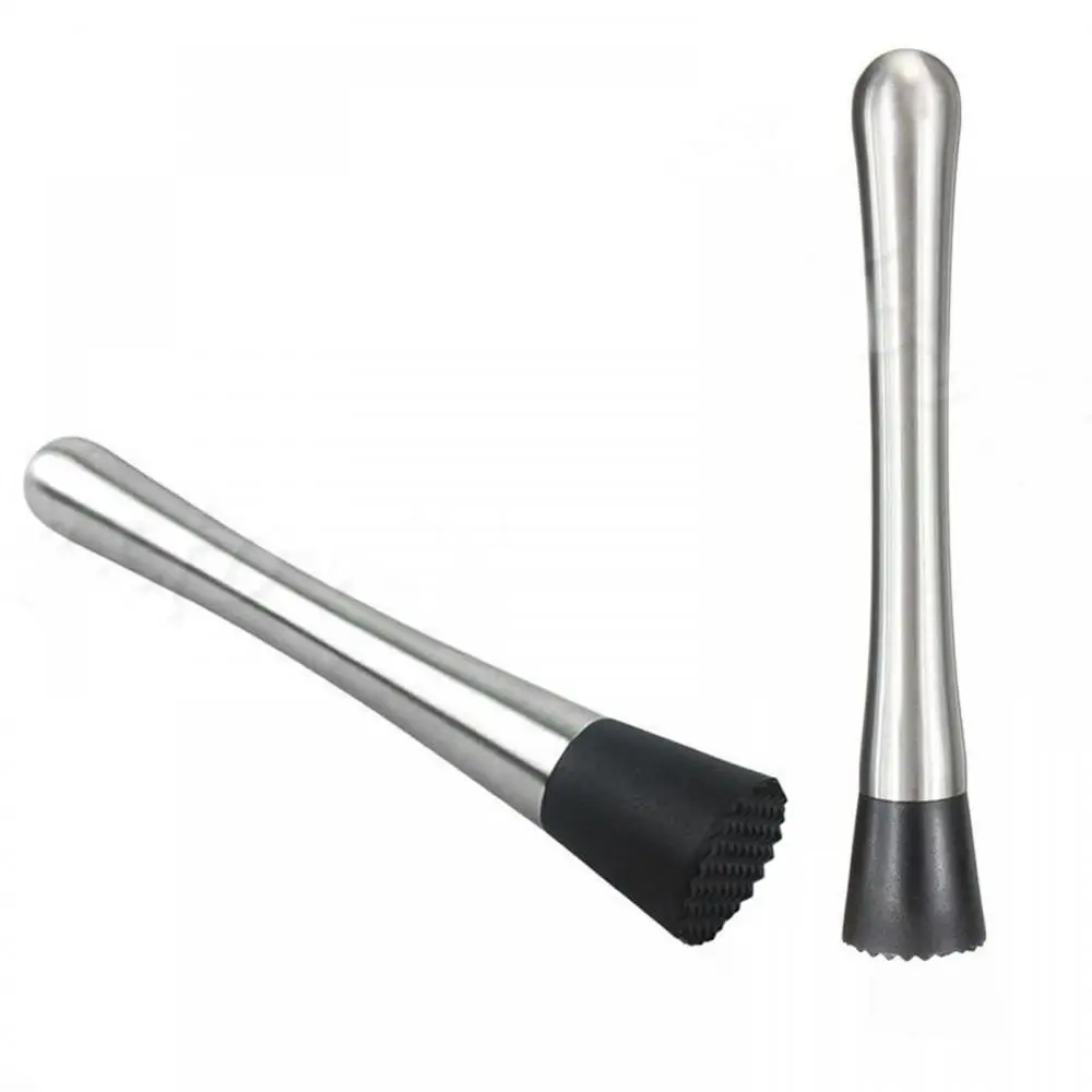 Bar Cocktail Shaker Mojito Mint Muddler Stainless Steel Wine Mixing Stick Ice Crusher Hammer Bartenders Barware