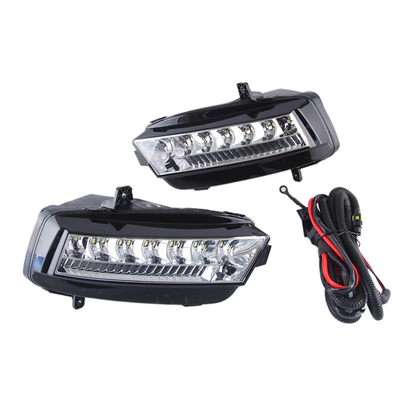 

1 Pair LED Daytime Running Light DRL Fog Lamp Cover For Golf 7 MK7 2013 2014 2015 2016 Car Accessories