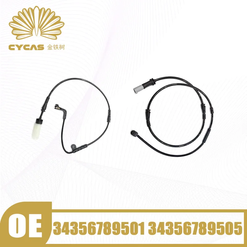 CYCAS Front Rear Axle Brake Pad Wear Sensor #34356789501 34356789505 For BMW E70 E71 X5 X6 Brake Line Replacement Parts