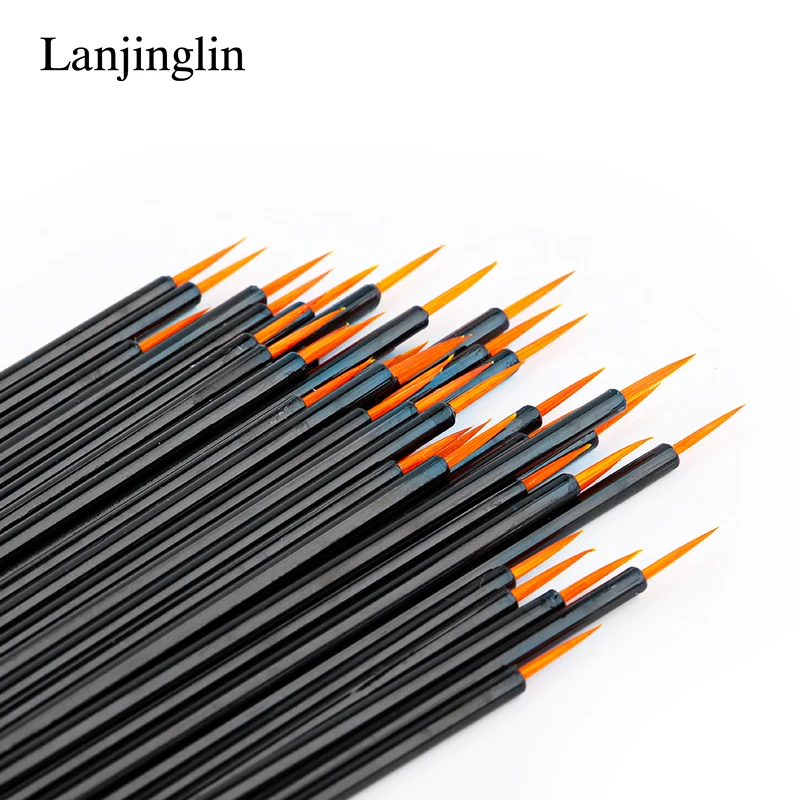 HOT 50Pcs Disposable Eyeliner Make Up Brush Eye Shadow Eyeliner Wand Cosmetic Brush Eyelash Extension Women Beauty Makeup Tool 5