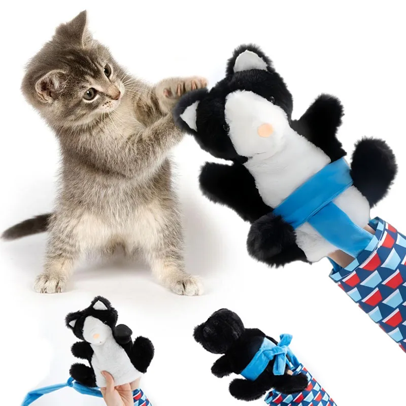 Kids Puppets Toys Cats Puppet Wrestler Cat Wrestling Toy Interactive Hand Puppet Tough Padding Safe Play Cat Dog Toys