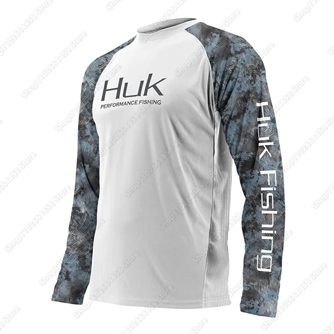 HUK Fishing Shirt Uv Protection Long Sleeve Fishing Clothes UPF 50