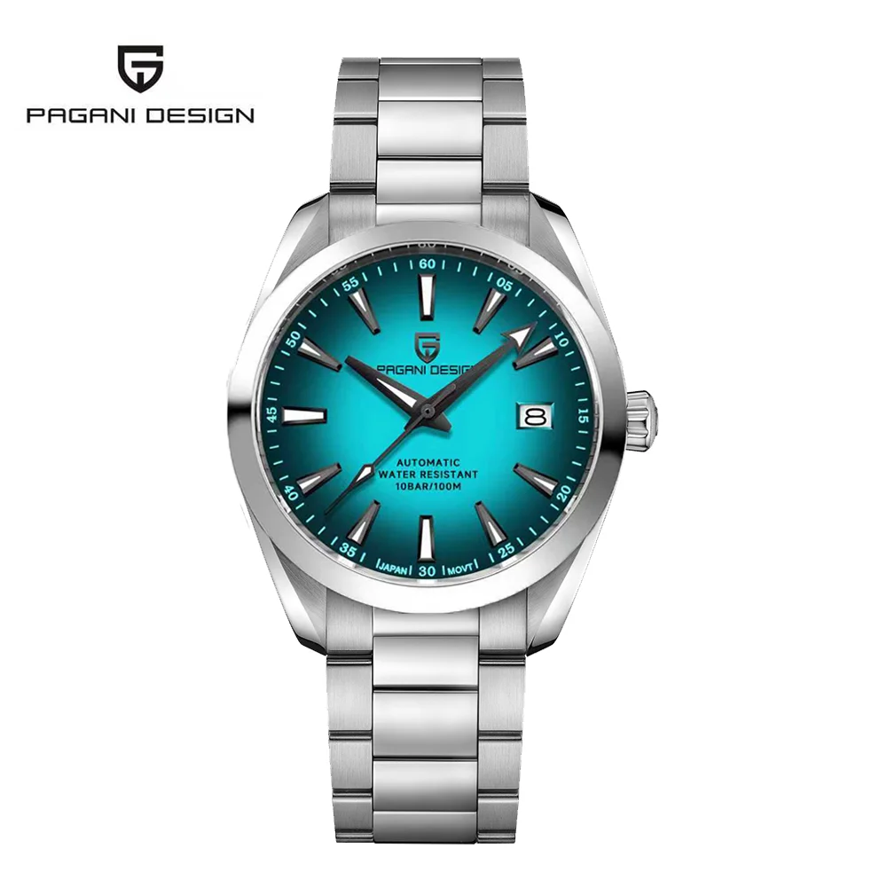 40MM Men’s Mechanical Watch Luxury Sapphire Glass Automatic 100M 10 atm Reloj