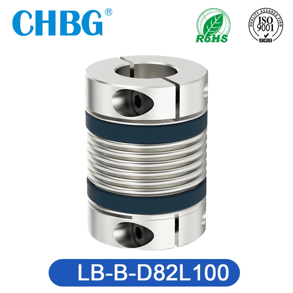 Acoplamento do Eixo Chbg lb b D82l100 Fole Flexível Acoplador de Motor Cnc Alumínio Alta Elasticidade Universal Comum Impressora 3d Cardan