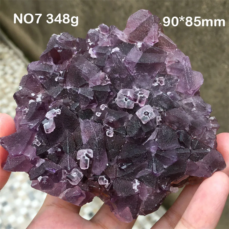 Natural Zhejiang Purple Fluorite Specimen Mineral Crystal Quartz Cluster Spiritual Meditation Healing Stone Spiritua Home Decor 5