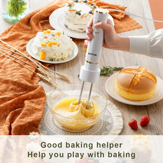 Hand Blender Mixer Electric Egg Beater For Cake Making and