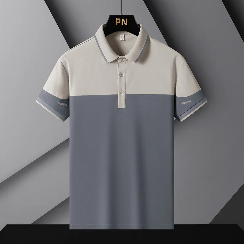 

Elegant Fashion Harajuku Slim Fit Ropa Hombre Loose Casual All Match T-shirts Lapel Collar Thin Style Short Sleeve POLO Shirt