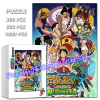 One Pieces:aduenture of Nebulandla Jigsaw Puzzle 300/500/1000 Pieces Anime Cartoon Print Decompressed Game Puzzle for Kids Toys 1