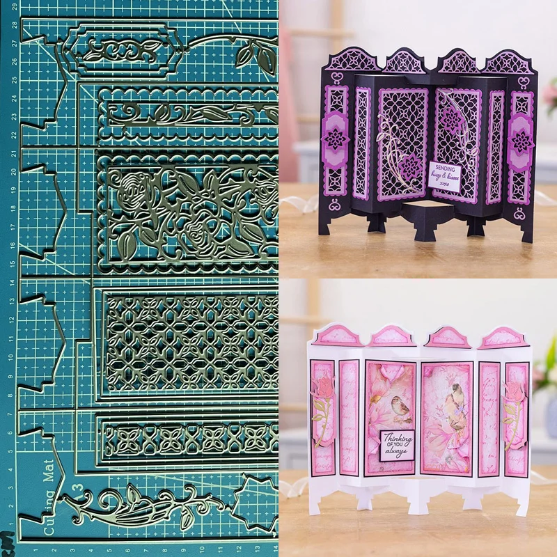 

Lucky Goddess Metal Cutting Dies Ornate Screen set Diy Scrapbooking Photo Album Decorative Embossing Paper Card Crafts