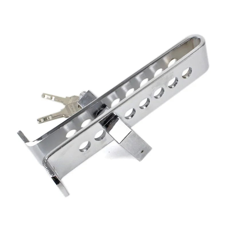 Car Anti-theft Lock Steering Wheel Clutch Lock Brake 8/9 Holes Steering Wheel Brake Pedal Throttle Security Steel