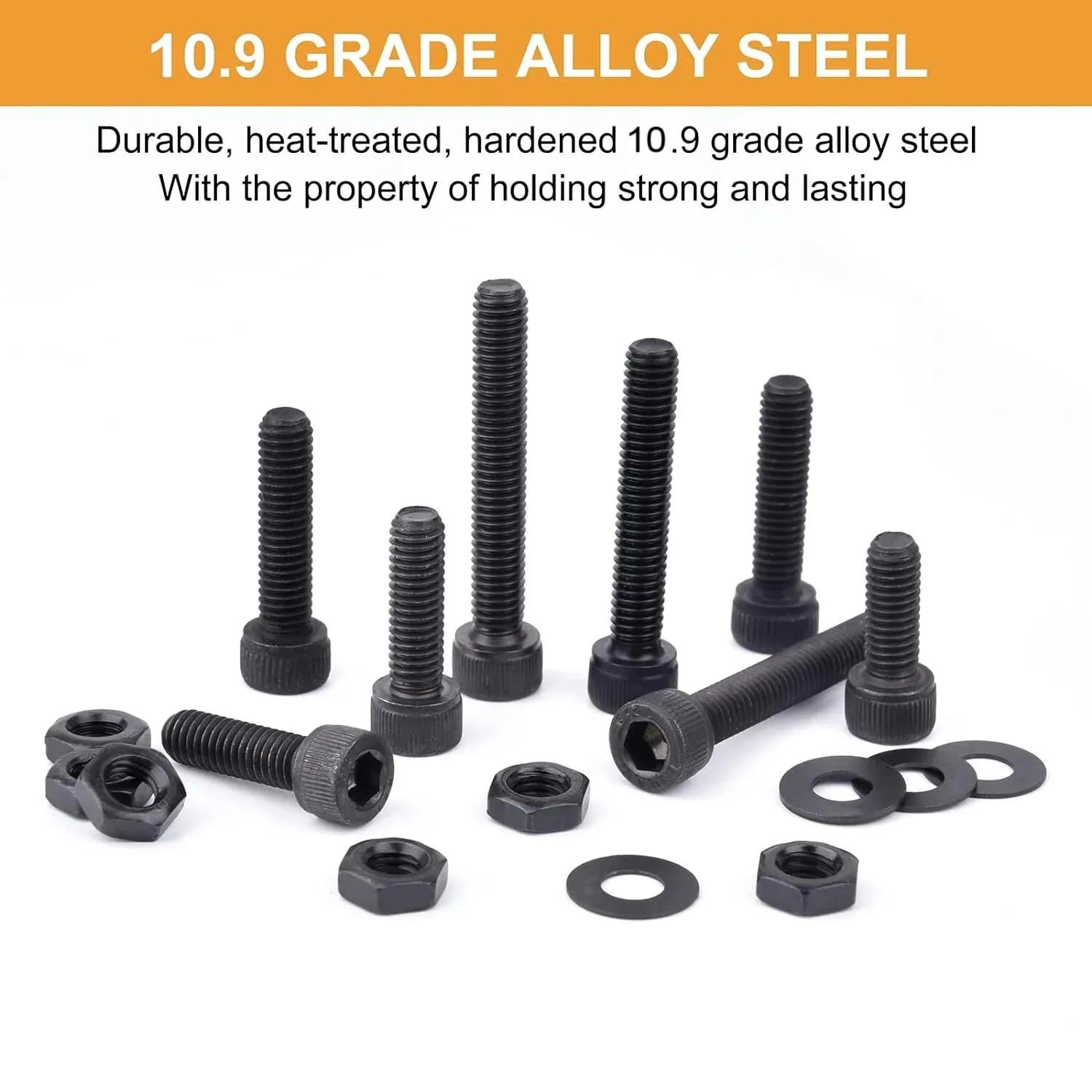 M3/M4 Hex Head Screws M3/M4 Black Cup Head Internal Hexagon Socket Screw Washer Nut Assortment Kit with Wrench 156 Pieces screw bolt nut set hexagon socket head cap screw screw washer nut kit hex nuts assortment kit