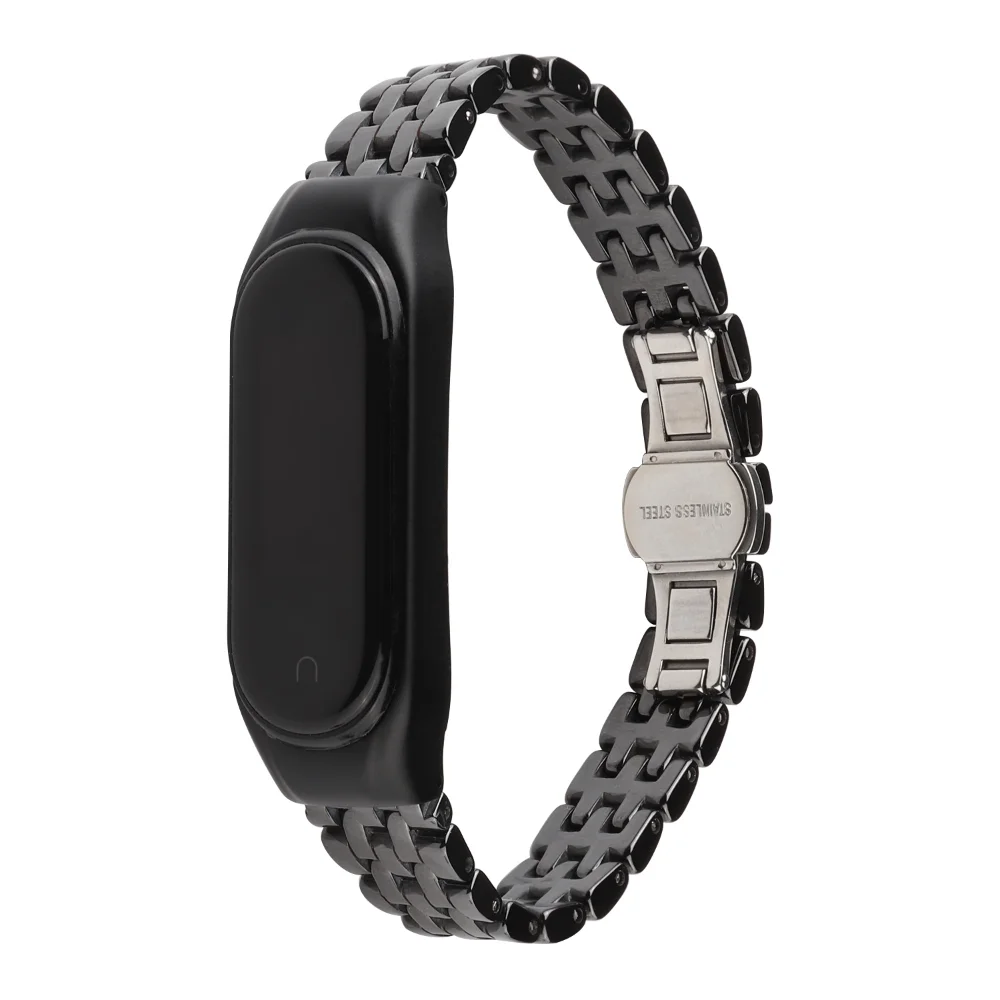 Ceramic Strap for Xiaomi Mi Band 8 7 6 5 4 3 Metal Bracelet Wristband for Mi Band 8 Smart Watch Watchband Mi Band 7 6 5 4 Strap