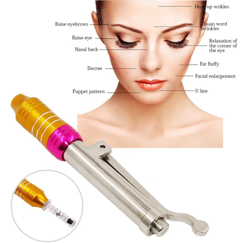 0.3ML Hyaluron Pen High Pressure Hyaluronic Acid Pen Gun For Anti Wrinkle Lip Lifting Atomizer Skin Lip Needleless Syringe hyaluronic acid pen