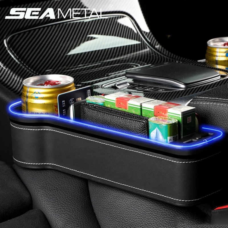 Car Seat Gap Organizer Multifunctional Seat Gap Filler Storage Box with