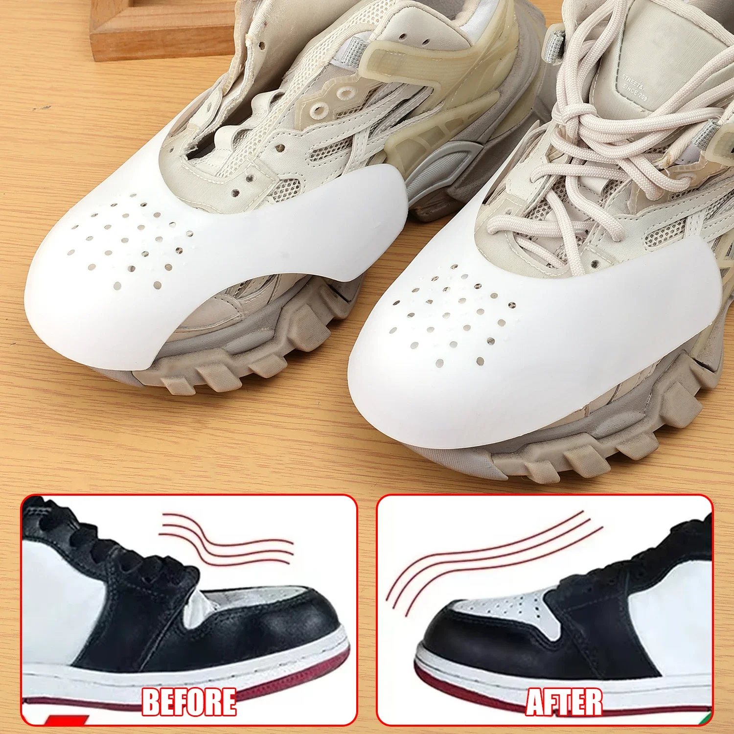 20pcs Shoe Anti Crease Protector for Basket Ball Shoes Head Crease Guard Sneaker Protector Shoe Stretcher