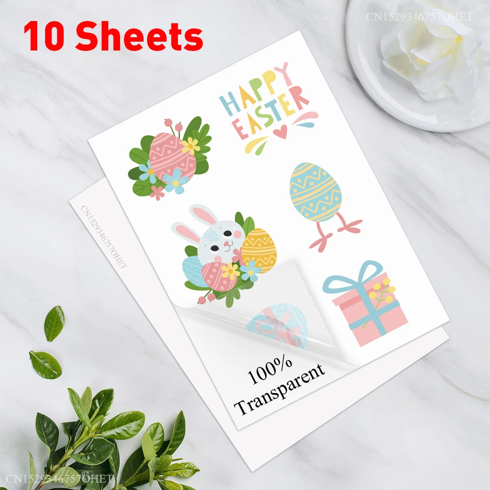 A4 Self-Adhesive Vinyl Sticker Paper - 50 Sheets for DIY Projects and Crafts