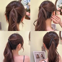 Matte Fish Shape Hair Claw Clips Ponytail Holder Hair Jewelry Twist Banana Barrettes Hairpins Hair Accessories For Women Clamp 2