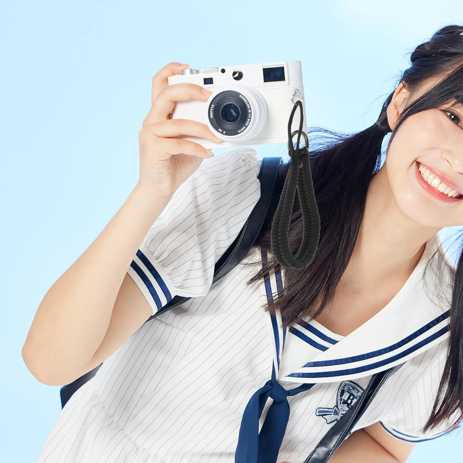 인체공학적 조절 가능 카메라 손목 스트랩, 미끄럼 방지 편안한 착용감, 안전한 끈, 휴대폰, 카메라, 지갑, 열쇠, 여행, 야외 활동용