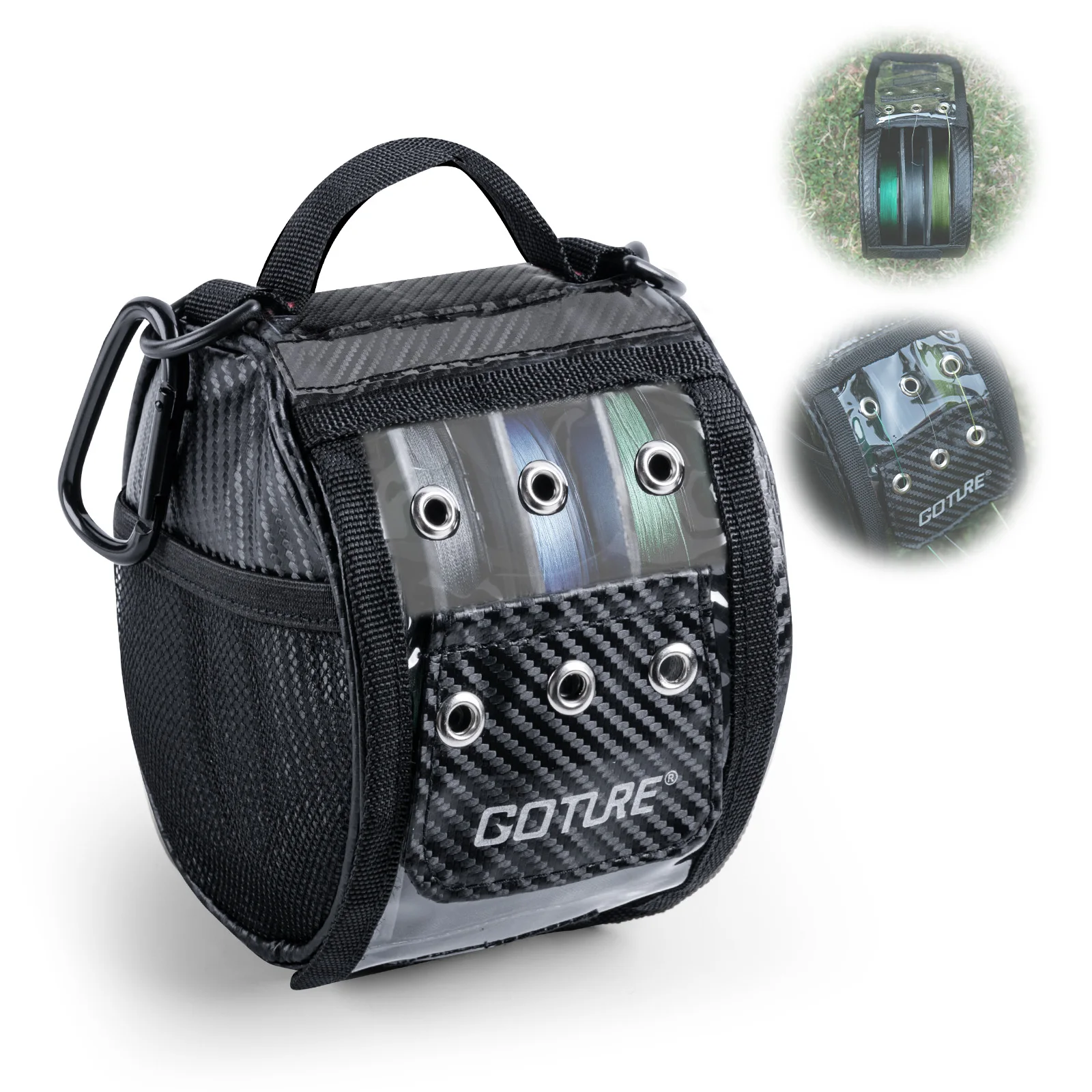 Goture 3-6 منفذ ثقوب خيط صنارة الصيد حقيبة التخزين...