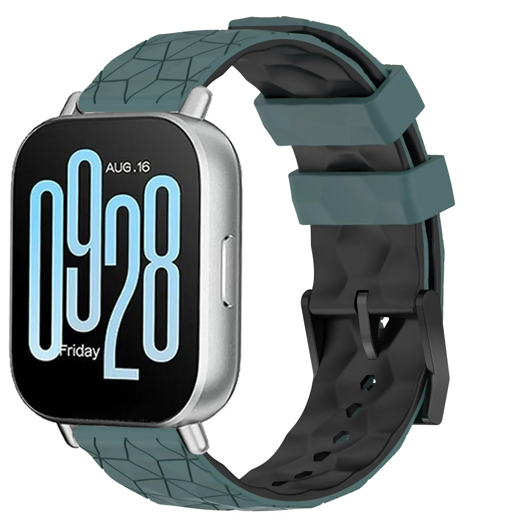 Versatile Silicone Smartwatch Strap - 22mm, Multiple Color Options