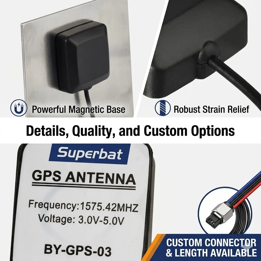 Superbat GPS 안테나 Fakra C 연장 케이블, 폭스바겐 골프, 아우디, GPS 네비게이션 시스템, GPS 수신기, 자동차 DVR, GPS 모듈 추적, 3M