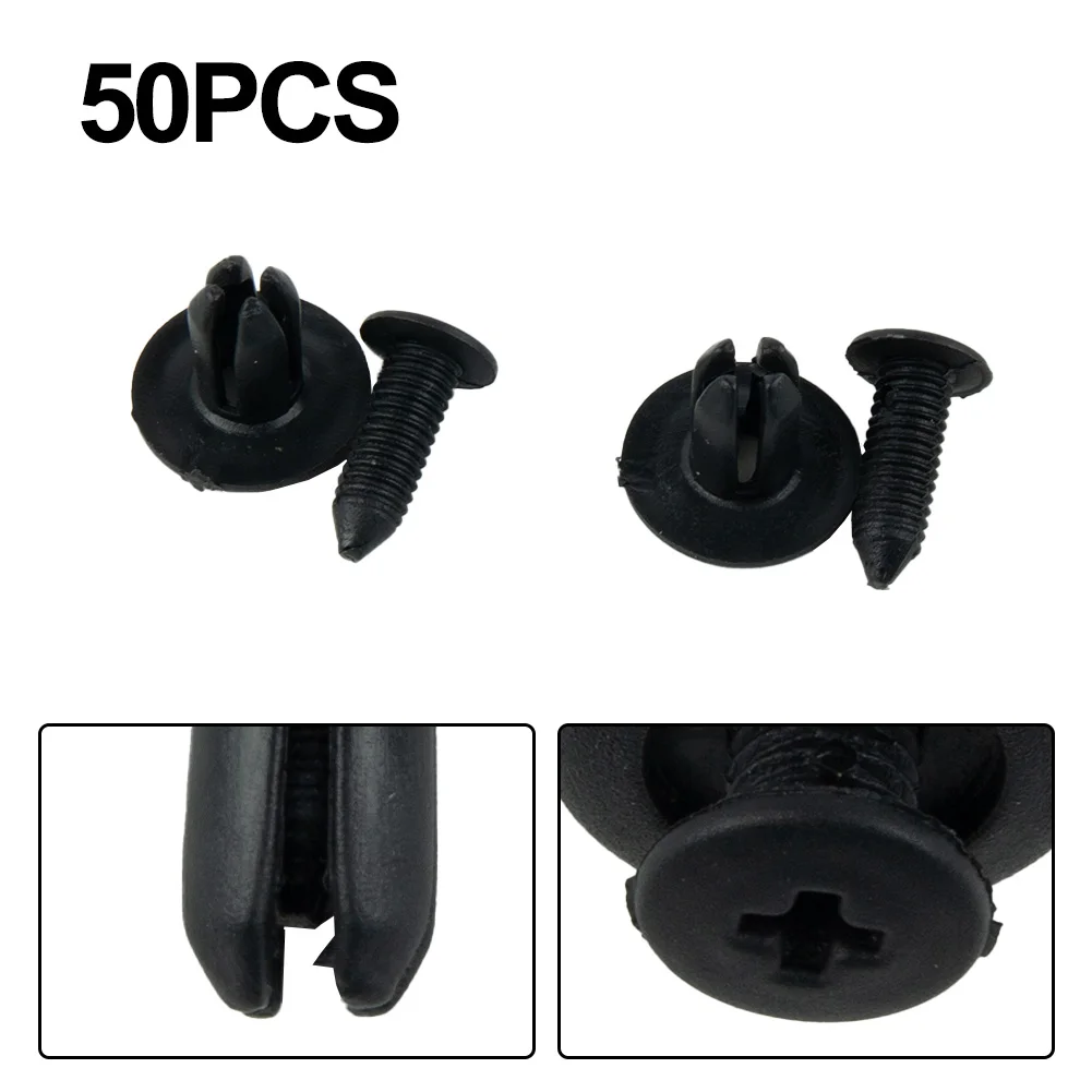 

50pc Front Bumper Fender Moulding Clips Body Nylon Rivet Retainer Suitable For Mazda 3 6 Interior Accessories Clip