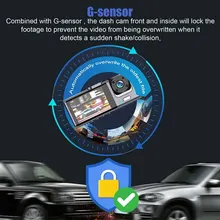 Dash Cam con registrazione in Loop di visione notturna IR e schermo IPS